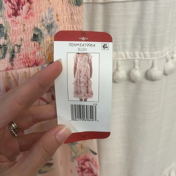 NWT Rare editions blush floral dress - Picture 8 of 9